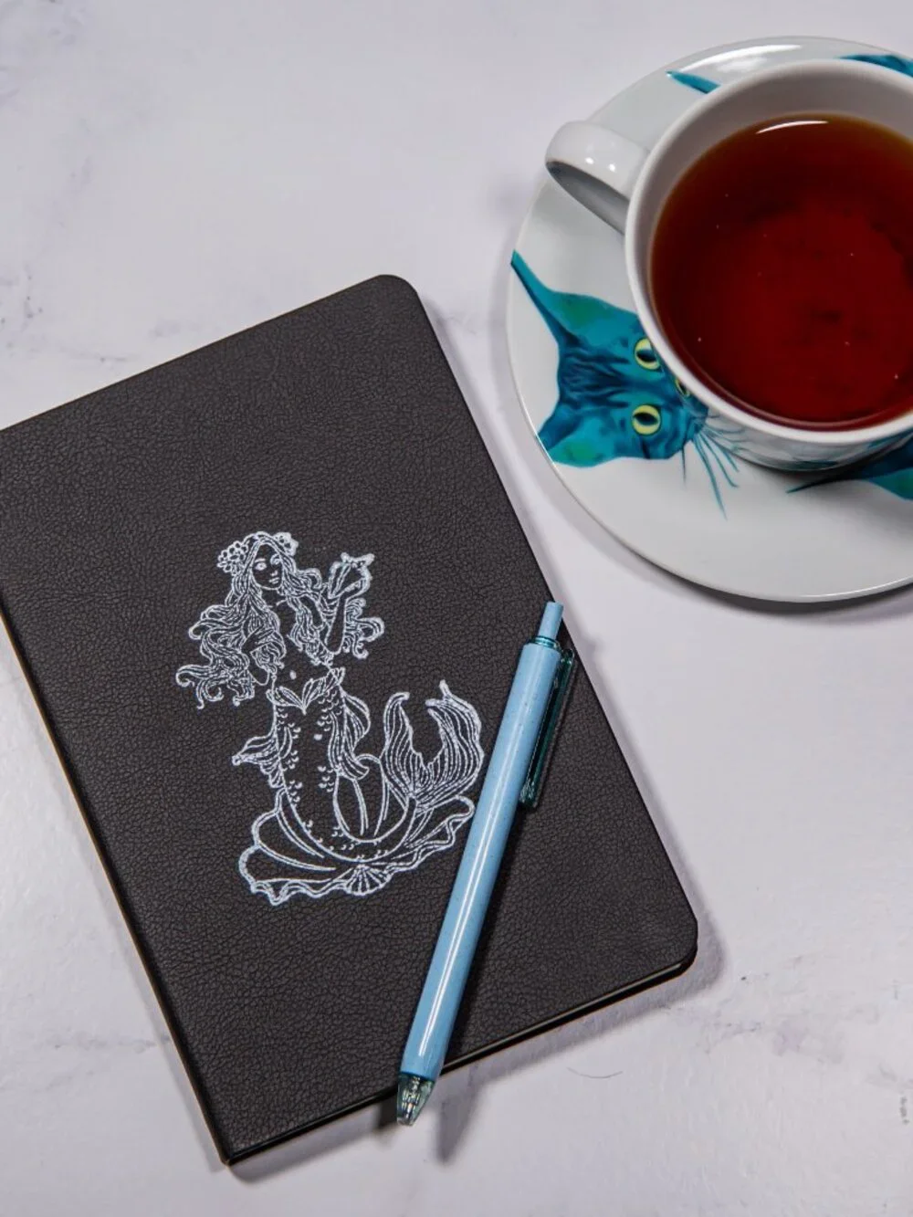 Hand Stamped Mermaid Journal/Notebook